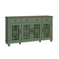thumbnail image 4 of FESTIVO 63" Vintage Style Kitchen Buffet Sideboard Cabinet w/ Drawers - Green, 4 of 6