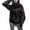 Black, variant on Womens Zip Up Hoodies Vintage Stars Print Long Sleeve Hoodies with Pocket Fall Casual Lightweight Sweatshirt Women
