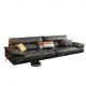 thumbnail image 2 of Leather Sofa First Layer Cowhide Modern Living Room Nordic Light Luxury Straight Row Leather Sofa My Lux Decor Round, 2 of 6