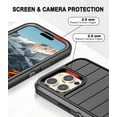 thumbnail image 4 of Petocase for iPhone 15 Pro Max Case,Heavy Duty 3-Layer[Shockproof][Dropproof][Dust-Proof] Durable Military Grade Full Body Rugged Protection Cover Case for iPhone 15 Pro Max,Black, 4 of 8