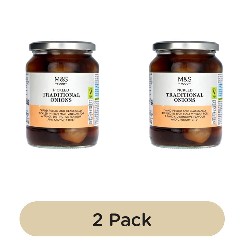 M&S Traditional Pickled Onions 680g, British Import (Pack of 2)
