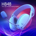 thumbnail image 5 of Redragon H848 Headset Bluetooth Wireless Gaming Lightweight 7.1 Surround Sound 40MM Drivers Detachable Microphone Multi Platform, 5 of 8