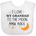 thumbnail image 3 of Inktastic I Love My Grandad to the Moon and Back Boys or Girls Baby Bib, 3 of 4