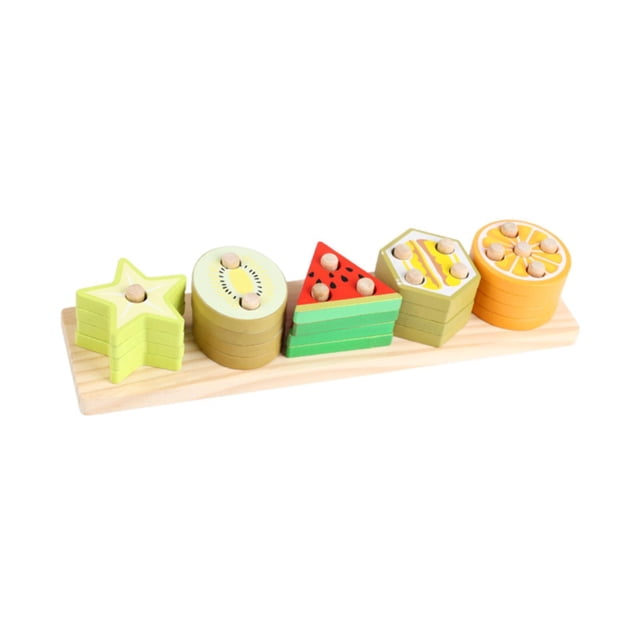 TISHITA Sorting and Stacking Toys Learning for Girls 3 4 5 6 Year Old Party Supplies Fruit