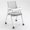 Grey, variant on Ergonomic Reception Chair Breathable Mesh Chair Desk Chair Training Room Chair for School Conference Stackable with Wheels,Chair with Writting Board