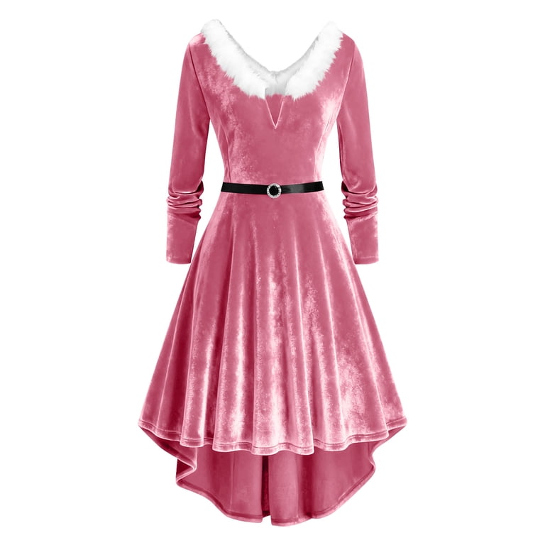 2x christmas dress Plus Size Christmas Ruched Patchwork Cami Dress And Velvet Outerwear [73%  OFF]