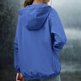 thumbnail image 4 of Womens Rain Jacket Raincoat Windbreaker Running Waterproof Lightweight Packable with Hood Travel Hiking Cycling Coats for Women, 4 of 5