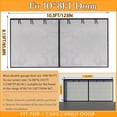thumbnail image 2 of Garage Screen Doors for 1 car garage-10x8FT Fiberglass Durable Heavy Duty Magnetic Garage Door Screen Retractable Hands Free with 4 Roll Up Straps for Patio Workshop Home Gym Sun Room, 2 of 13