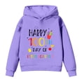 thumbnail image 7 of JAJAHO 100 Days Of School Kids Hooded Sweatshirt Long Sleeve Pullover 100Th School Days Celebration Hoodies Stylish Tops, 7 of 7