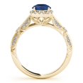 thumbnail image 7 of 1.15 Ct Diamond & Sapphire Engagement/Wedding Ring for Women - 14K Gold, 7 of 7