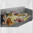 thumbnail image 6 of Butterfly Soft Flannel Fleece Blanket, Watercolor Murky Grungy Butterflies with Color Splashes Be Mindful Boho Art Print, Cozy Plush for Indoor and Outdoor Use, 70" x 90", Multicolor, by Ambesonne, 6 of 6