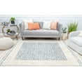thumbnail image 4 of Rugs America BT35B Ice Frost Stripe Shag White Area Rug, 2'6" x 4', 4 of 6