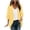 Summer Tops Yellow, variant on Womens Beach Coverups, Cardigan for Women Open Front Casual Dots Printed 3/4 Sleeve Shirts