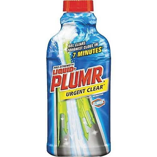 3 Pk Liquid-Plumr 17 Oz Pro-Strength Urgent Clear Liquid Drain Cleaner 30548