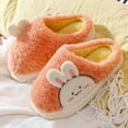 thumbnail image 6 of Lovskoo 2024 Women's Slippers Cute Slippers Warm Winter Slippers Soft Fleece Plush House Slippers Indoor Outdoor Orange, 6 of 7