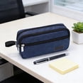 thumbnail image 2 of AOMXGD Corduroy Pencil Case, Mini Portable Pen Storage Bag, Lightweight Stationery Organizer for Students, 2 of 7