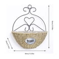 thumbnail image 3 of Indoor Hanging Wicker Wall Baskets, Flower Pot and Hanging Basket for Courtyard Decoration and Home Storage, 3 of 7