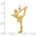 thumbnail image 4 of FB Jewels 10K Yellow Gold Solid Diamond-cut Figure Skater Charm, 4 of 4