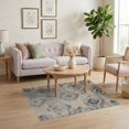 thumbnail image 3 of ODIKA 4'x6' Washable Area Rug Pet Friendly, Non-Shedding Abstract Boho Distressed Inspired Vintage Faded Interlocking for Bedroom, Reading Nook, 3 of 7