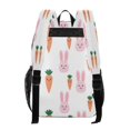 thumbnail image 3 of Large Clear PVC Backpack Heavy Duty See Through Backpack for Adults Work Travel, Bunny-carrot Print Printed 12L, 3 of 8