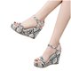 thumbnail image 4 of Zapatos de cuña con boca de pescado para mujer, sandalias de lujo con tacón alto y hebilla de tacón de cuña Wmkox8yii  hfjk4806, 4 of 9