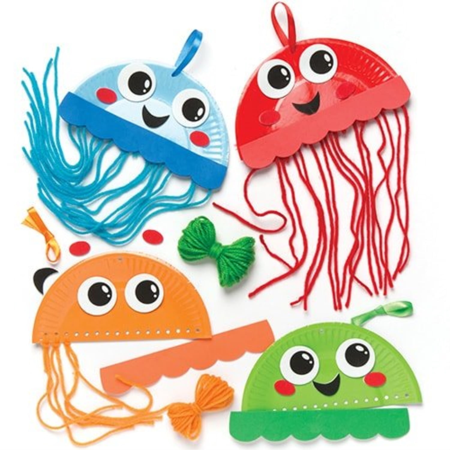 baker ross jellyfish plate kits (pack of 5) for kids to make Walmart