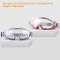 thumbnail image 3 of Sonducket Gafas a prueba de polvo, antivaho, viento, arena, gris, gafas transpirables para ciclismo, gafas de soldadura, gafas protectoras a prueba de monoculares Naranja Sonducket OD010663-01, 3 of 6