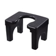 thumbnail image 1 of Injueey Elevated Adults Capacity And Thick Maximum Comfort With Stool Stool Toilet For Pregnant Women Elderly Children Adults Juegos de accesorios de baño negro Gama alta, 1 of 6