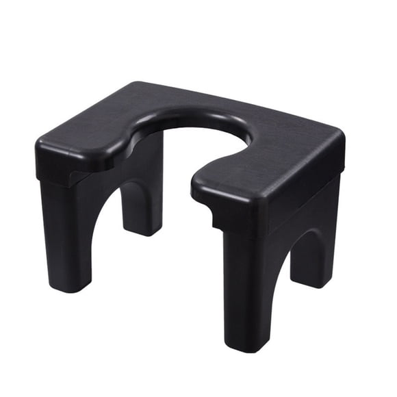 Injueey Elevated Adults Capacity And Thick Maximum Comfort With Stool Stool Toilet For Pregnant Women Elderly Children Adults Juegos de accesorios de baño negro Gama alta