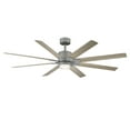 thumbnail image 2 of Renegade 66" Graphite/Weathered Wood Dimmable LED Smart Ceiling Fan with Remote Control, 2 of 11