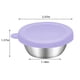 thumbnail image 5 of Vasos reutilizables para aderezo de ensalada con tapas. Recipiente de acero inoxidable para aderezo de ensalada. Violeta, 5 of 5
