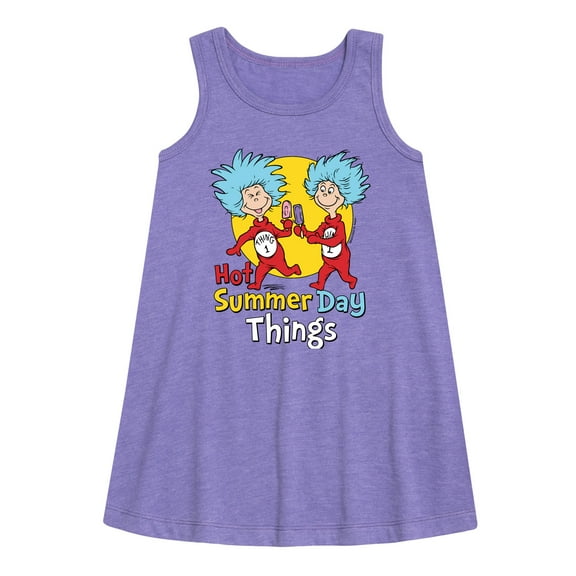 Cat in the Hat - Hot Summer Day Things - Toddler & Youth Girls A-line Dress