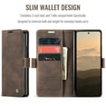 thumbnail image 4 of Dteck Case for Samsung Galaxy Z Fold 7 , Magnetic Closure Leather Flip Wallet Case with Card Holder Shockproof Kickstand Protective Phone Cover for Samsung Galaxy Z Fold 7,Coffee, 4 of 9