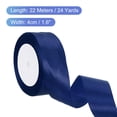 thumbnail image 2 of Cinta de satén azul marino de 24 yardas de Uxcell para decoración de regalos, 2 of 6