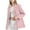 Pink, variant on Babysbule Fall Jackets for Women Women's Fashion Solid Color Long Sleeve Button Suit Coat Long Sleeve Hatless Casual Coat/Jacket Women's Tops Blouse