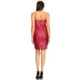 thumbnail image 2 of Fashion Womens Adjustable Strap Sequin Sleeveless Bodycon Mini Party Dress, 2 of 6