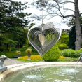 thumbnail image 3 of Beating Heart Wind Spinner Metal Spiral Heart Wind Chime Tree Pendant Garden Ornament Craft For, 3 of 5