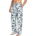 thumbnail image 2 of Xecao Hawaii Palms Men's Straight Lounge Pajama Pants: The Ultimate in Comfortable Sleepwear, 2 of 9