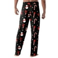 thumbnail image 3 of Hearthz Mens Pajama Pants Christmas Drawstring Elastic Waist Men’s Lounge Pants Funny Print Wide Leg Mens Pajamas Pants, 3 of 5