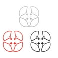 thumbnail image 4 of 3 Sets Propeller Guard Drone Fittings Professional Installation Universal Modified Component Protective Accessory Set Replacement for Mini 1/2 SE Red, 4 of 8