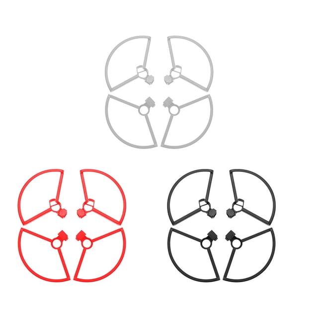 3 Ensembles de Protection de l'Hélice Drone Raccords Universels Professionnels Sans Pilote Modifié Composant de Protection Accessoire de Remplacement pour Mini 1/2 SE Rouge