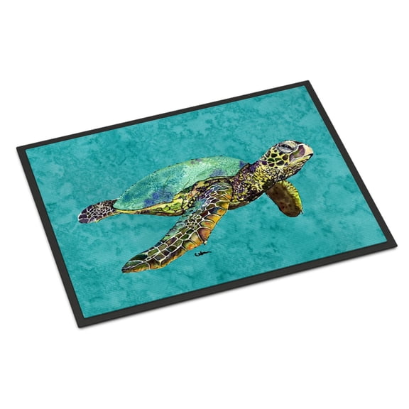 Carolines Treasures 8659JMAT Turtle Doormat 24x36 36"L x 24"W multicolor