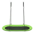 thumbnail image 5 of Topbuy 60" Flying Saucer Tree Swing Set Outdoor Oval Swing Adjustable Hanging Ropes for Kids Green, 5 of 7