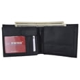 thumbnail image 5 of Mens RFID Leather Multi Credit Card ID Snap Bifold Wallet with Coin Pouch, 5 of 24
