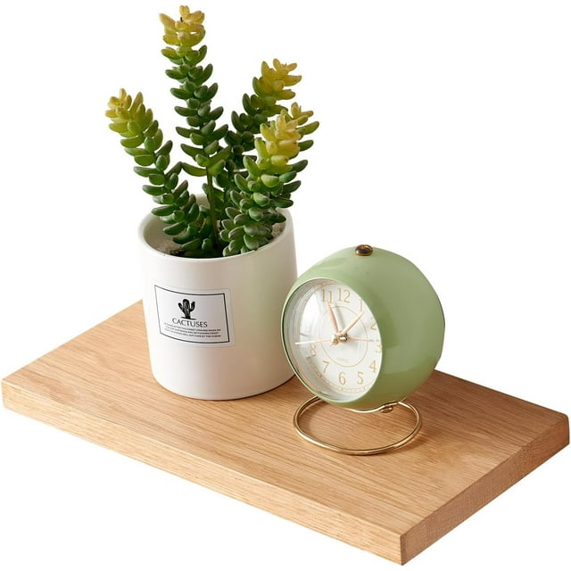 Pequeño aplique flotante de pared de roble macizo Lumten de 30 cm para baño, dormitorio, salón, cocina, oficina, lavadero, etc. Lumten