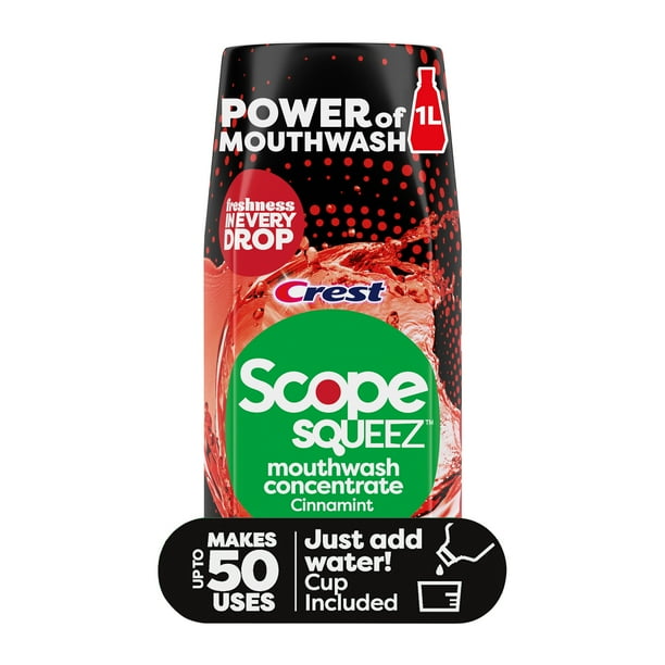 Scope Squeez Mouthwash Concentrate, Cinnamint, 50mL Bottle