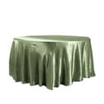 thumbnail image 3 of BalsaCircle 120" Round Satin Tablecloth Eucalyptus Sage Green, 3 of 7