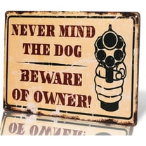 -BEWARE OF WELL JUST vintage Metal Sign garage signs for men home decor tin art decor drip tray