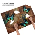 thumbnail image 3 of Sikiie Vintage Butterfly Green Puzzle, Jigsaw Puzzles, Jigsaw Puzzles 1000 Pieces, Custom Jigsaw Puzzle for Adults (29.5×19.7in, Horizontal), 3 of 9