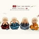 thumbnail image 4 of 4 piezas lindas figuritas de monje pequeña estatua de resina, sabio Kung Fu Buda adorno artesanal creativo como el hogar, oficina coche interior pantalla decoración decoración muñecas juguete regalo TUNC Sencillez, 4 of 5